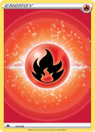 Fire Energy (Texture Full Art) 153/159/159 - Ultra Rare - Holofoil
