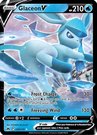 Glaceon V 038/159/159 - Ultra Rare - Holofoil