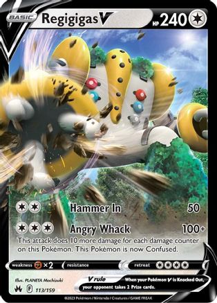 Regigigas V 113/159/159 - Ultra Rare - Holofoil