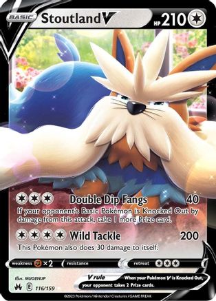 Stoutland V 116/159/159 - Ultra Rare - Holofoil