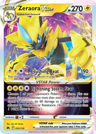 Zeraora VSTAR 055/159/159 - Ultra Rare - Holofoil