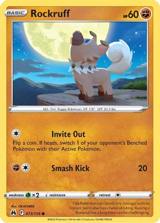 Rockruff 073/159/159 - Common