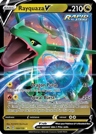 Rayquaza V 100/159/159 - Ultra Rare - Holofoil