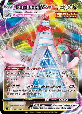 Duraludon VMAX 104/159/159 - Ultra Rare - Holofoil
