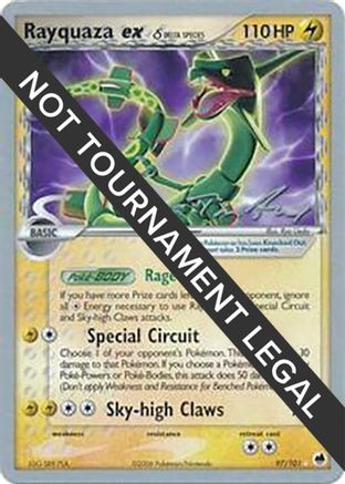 Rayquaza ex (Delta Species) - 2007 (Tom Roos) 097 - Rare