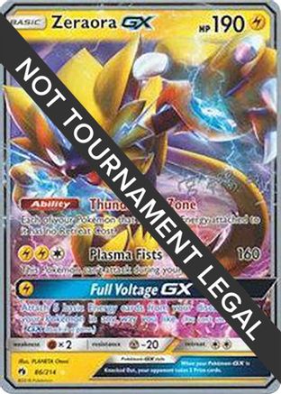Zeraora GX - 2019 (Haruki Miyamoto) 086 - Ultra Rare