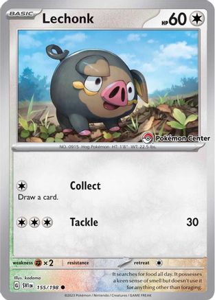 Lechonk (Pokemon Center Exclusive) 155/198 - Common - Holofoil