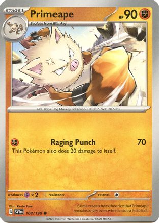 Primeape 108/198 - Common