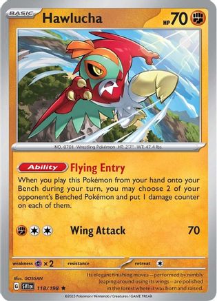 Hawlucha 118/198 - Rare - Holofoil