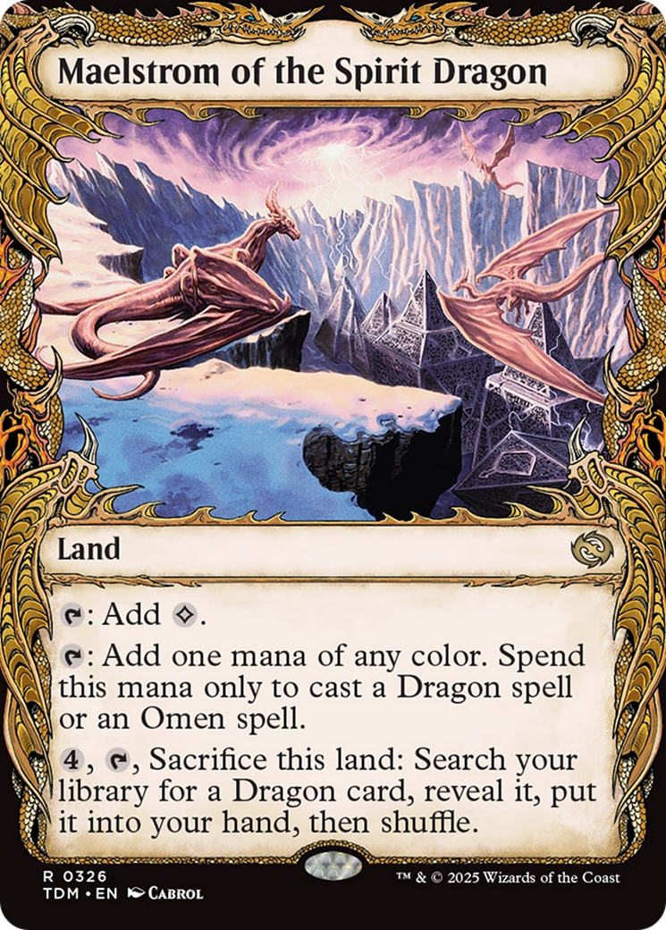 Maelstrom of the Spirit Dragon (Showcase) (TDM-326) - Tarkir: Dragonstorm Foil