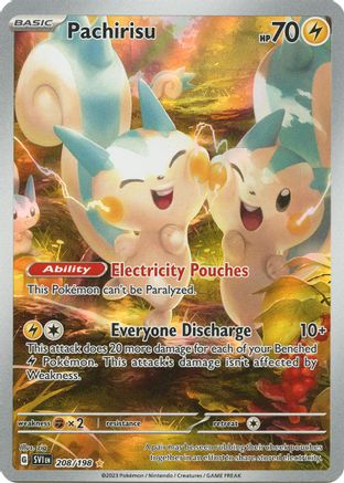 Pachirisu 208/198 - Illustration Rare - Holofoil