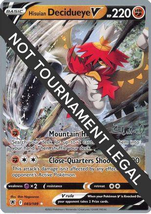 Hisuian Decidueye V - 2022 (Ondrej Skubal) 083 - Ultra Rare