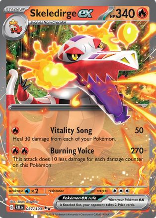Skeledirge ex 037/193 - Double Rare - Holofoil