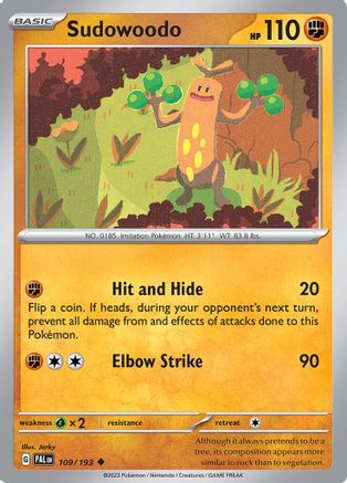 Sudowoodo 109/193 - Uncommon