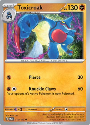 Toxicroak 115/193 - Uncommon
