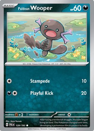 Paldean Wooper 129/193 - Common