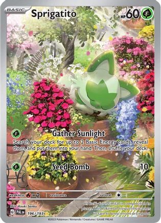 Sprigatito 196/193 - Illustration Rare - Holofoil