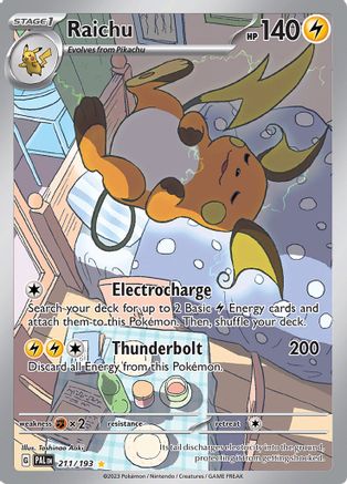 Raichu 211/193 - Illustration Rare - Holofoil