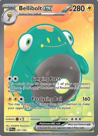 Bellibolt ex 237/193 - Ultra Rare - Holofoil