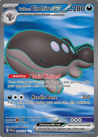 Paldean Clodsire ex 244/193 - Ultra Rare - Holofoil
