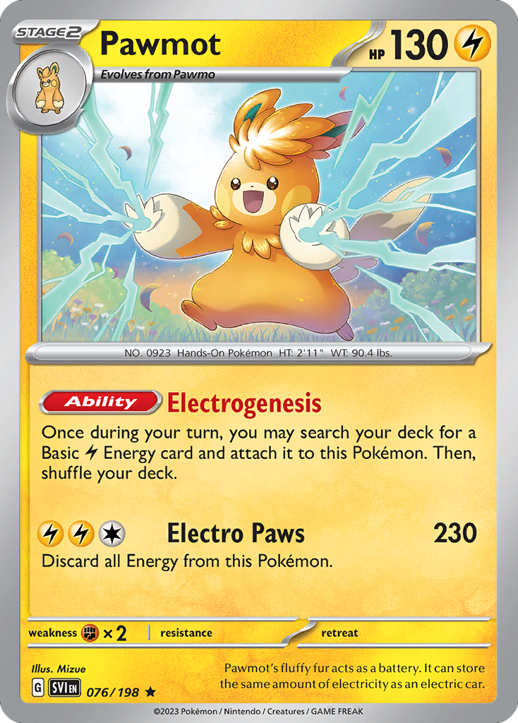Pawmot 076/198 - Rare - Holofoil