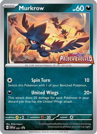 Murkrow 021 - Promo - Holofoil