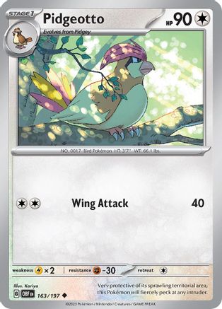 Pidgeotto 163/197 - Uncommon