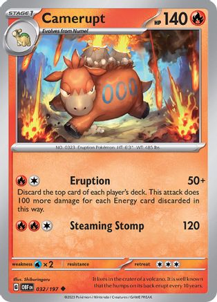 Camerupt 032/197 - Uncommon