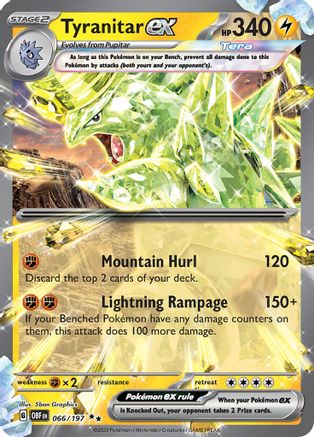 Tyranitar ex 066/197 - Double Rare - Holofoil