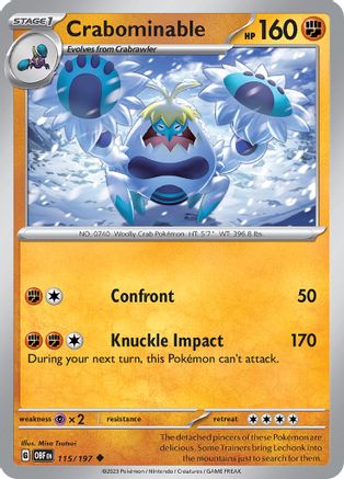Crabominable 115/197 - Uncommon