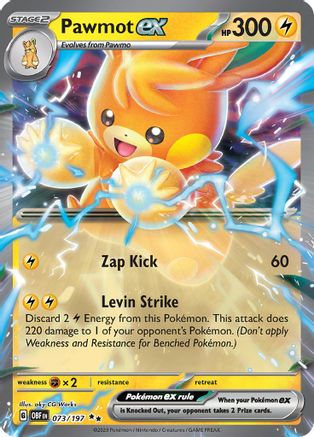 Pawmot ex 073/197 - Double Rare - Holofoil