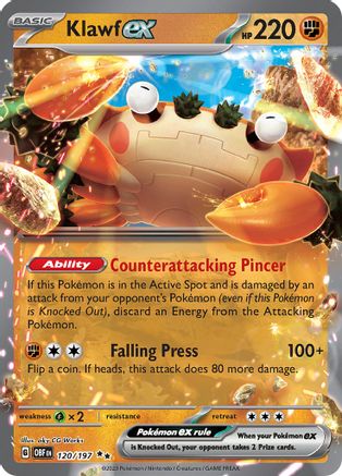 Klawf ex 120/197 - Double Rare - Holofoil