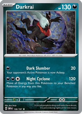 Darkrai 136/197 - Rare - Holofoil