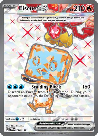 Eiscue ex 210/197 - Ultra Rare - Holofoil