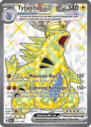Tyranitar ex 211/197 - Ultra Rare - Holofoil