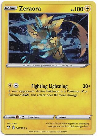 Zeraora 061/185 - Holo Rare - Holofoil
