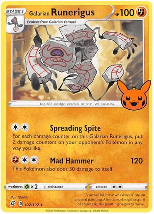 Galarian Runerigus 102/192 - Rare