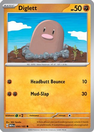 Diglett 050/165 - Common