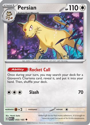 Persian 053/165 - Uncommon