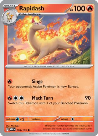 Rapidash 078/165 - Uncommon