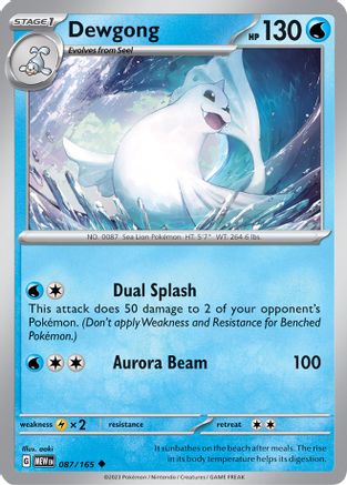 Dewgong 087/165 - Uncommon