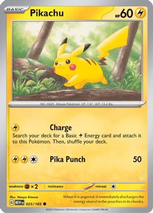 Pikachu 025/165 - Common