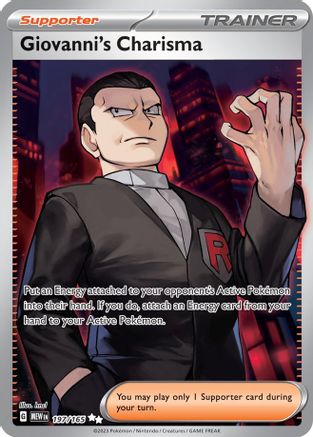 Giovanni's Charisma 197/165 - Ultra Rare - Holofoil