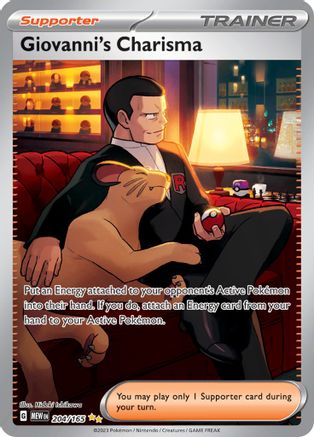 Giovanni's Charisma 204/165 - Special Illustration Rare - Holofoil