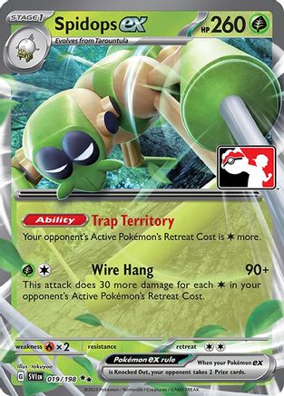Spidops ex 019/198 - Double Rare - Holofoil