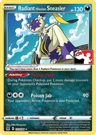 Radiant Hisuian Sneasler 123 - Radiant Rare - Holofoil
