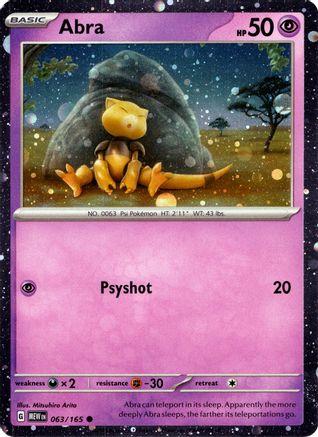 Abra 063/165 - Promo - Holofoil