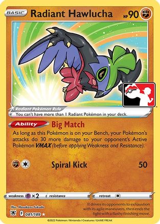 Radiant Hawlucha 081 - Radiant Rare - Holofoil