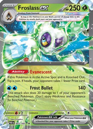 Froslass ex 003/182 - Double Rare - Holofoil