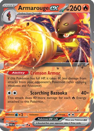 Armarouge ex 027/182 - Double Rare - Holofoil